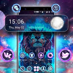 Abstract Lion Launcher Theme simgesi