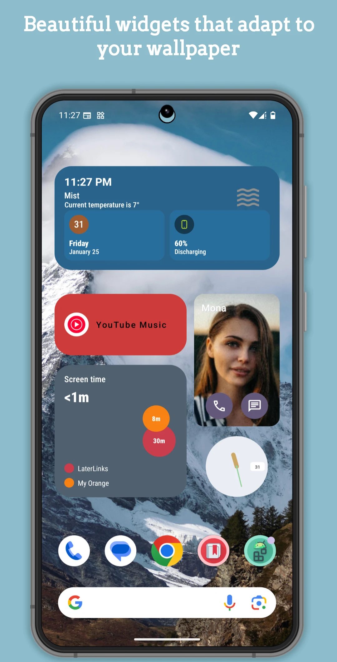 Android Widgets (Material U) screenshot